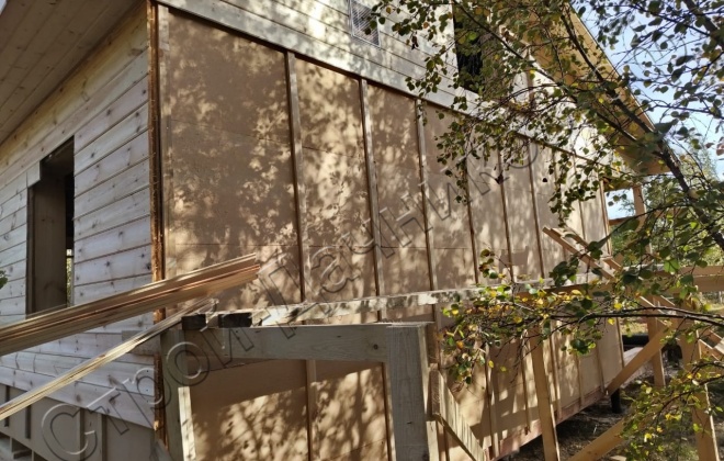 4 Каркасно-щитовой дом Д-37, 9х6м, 65 М², Мурманская область, посёлок Минькино. (11)